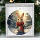 Bunny Christmas Tree Ornament Acrylic Ornament-[Heartfelt Family Gift]