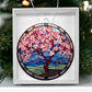 Cherry Blossom Acrylic Christmas Ornament - Festive Holiday Decor-[Heartfelt Family Gift]