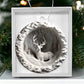 White Deer 3d Effect Acrylic Ornament-[Heartfelt Family Gift]