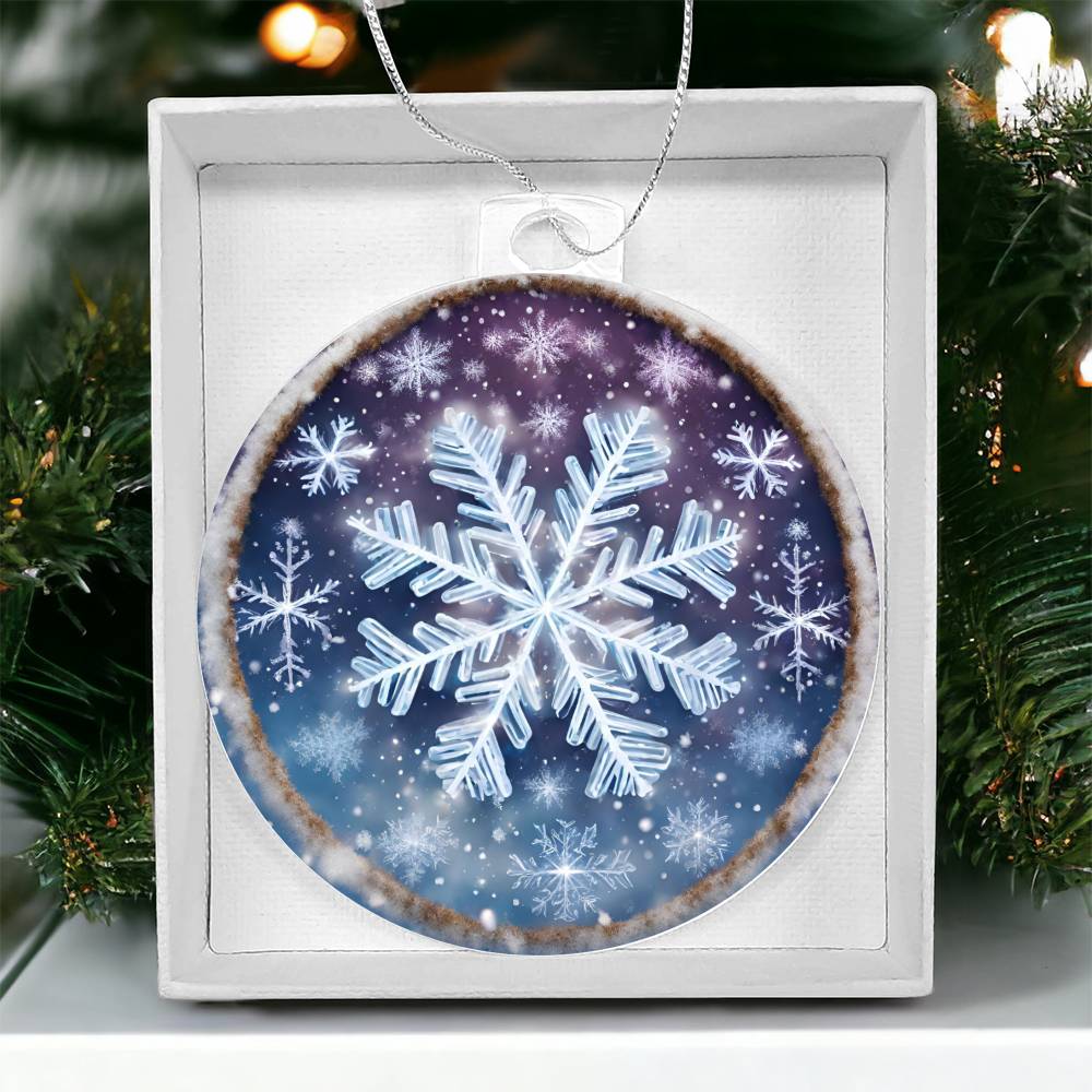 Snowflake Christmas Ornament - Perfect for Snowy Days - Shop Now-[Heartfelt Family Gift]