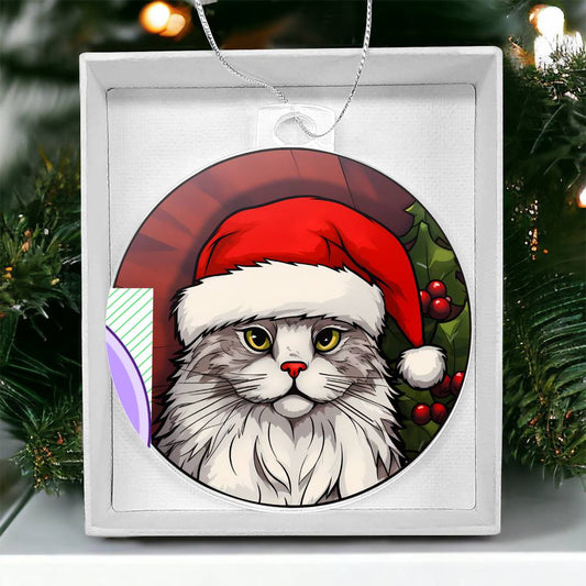 Cat Christmas Tree Ornament-[Heartfelt Family Gift]