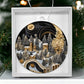 Village Quilling Effect Acrylic Ornament-[Heartfelt Family Gift]
