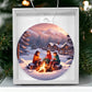 Fireside Snow Day Christmas Ornament - Cozy Holiday Decoration-[Heartfelt Family Gift]