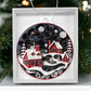 Christmas Village Acrylic Ornament-[Heartfelt Family Gift]