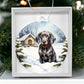 Dog Breakaway 3D Effect Acrylic Ornament-[Heartfelt Family Gift]