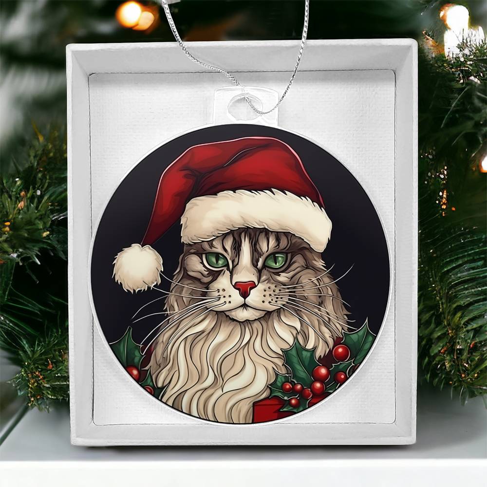 Cat Christmas Tree Ornament-[Heartfelt Family Gift]