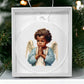 Handcrafted African American Angel Christmas Ornament - Perfect Holiday Decoration-[Heartfelt Family Gift]