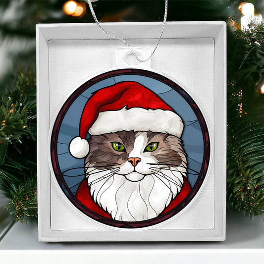 Cat Christmas Tree Ornament-[Heartfelt Family Gift]