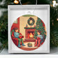 Christmas Tree Abstract Ornament Snow Day Fireside  Charming Holiday Decoration-[Heartfelt Family Gift]