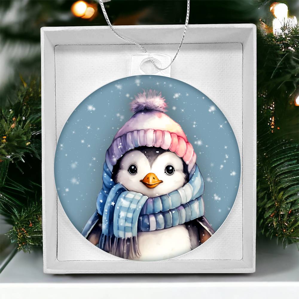 Winter Penguin Christmas Ornament Festive Tree Decoration - Adorable Holiday Dcor for Your Home-[Heartfelt Family Gift]
