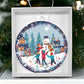 Kids Snow Day Building a Snowman Christmas Ornament - Fun Winter Activity-[Heartfelt Family Gift]