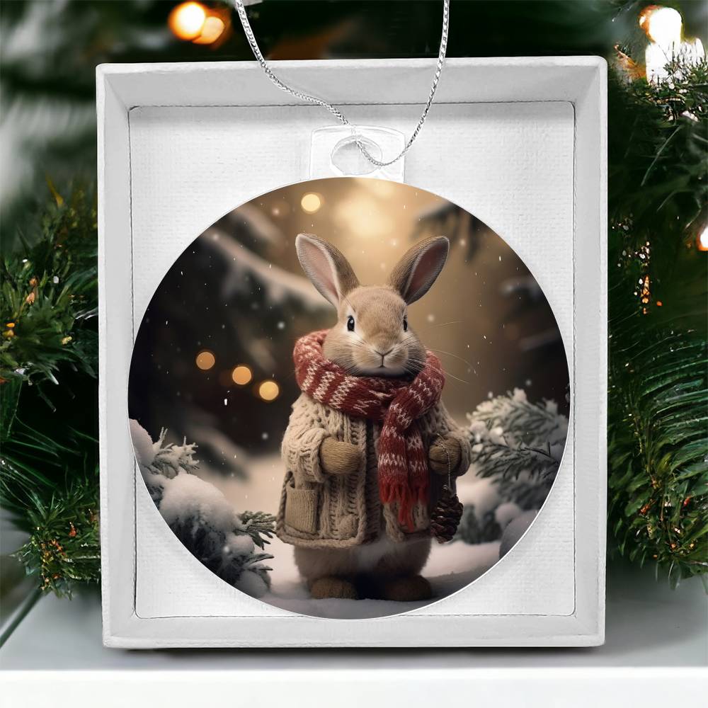 Bunny Christmas Tree Ornament-[Heartfelt Family Gift]