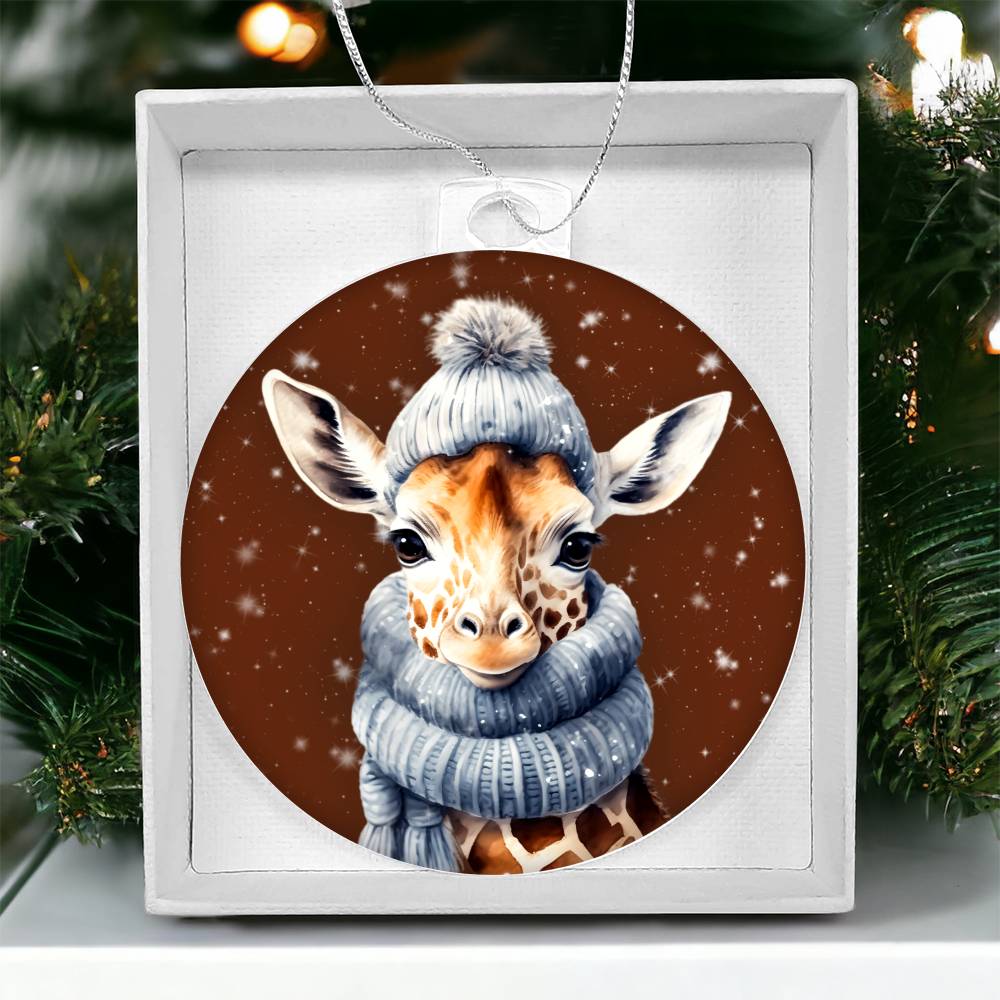 Christmas Giraffe Ornament - Perfect Winter Decor and Gift-[Heartfelt Family Gift]