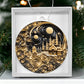 Village Quilling Effect Acrylic Ornament-[Heartfelt Family Gift]