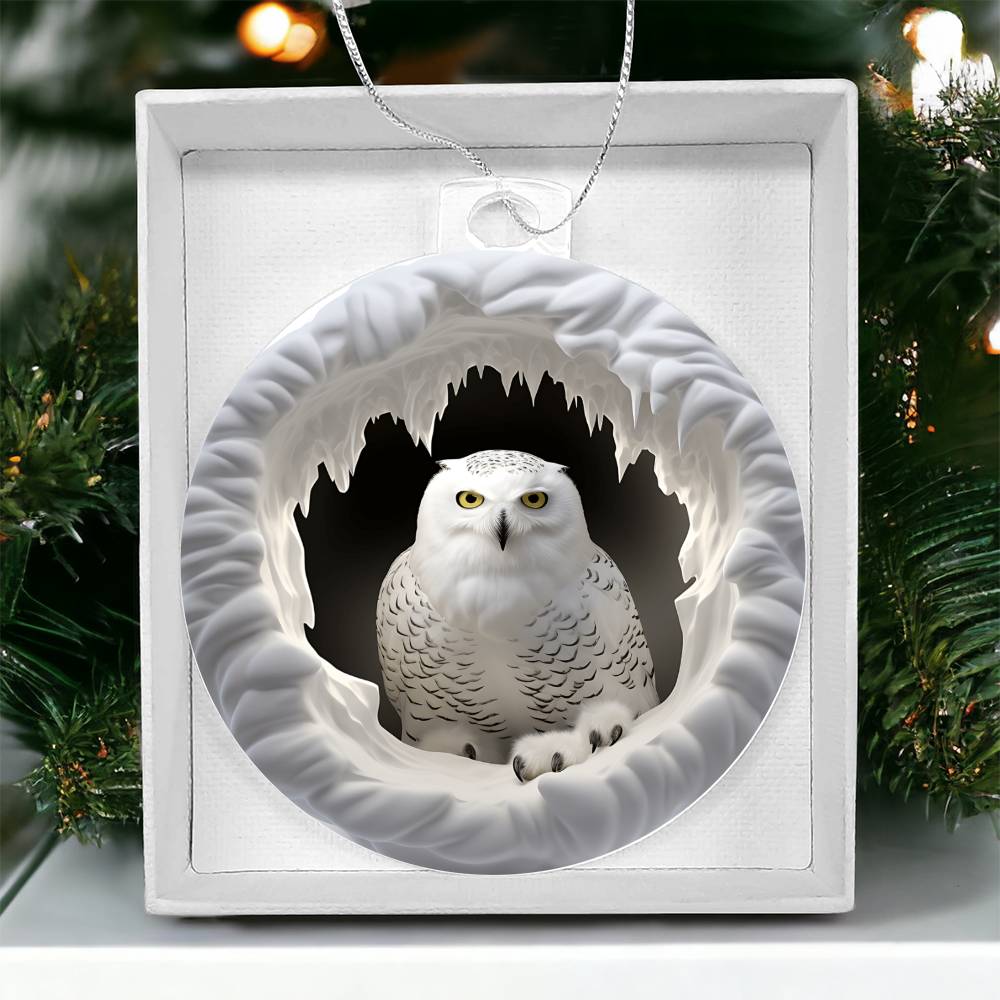 Snowman Acrylic Ornament-[Heartfelt Family Gift]