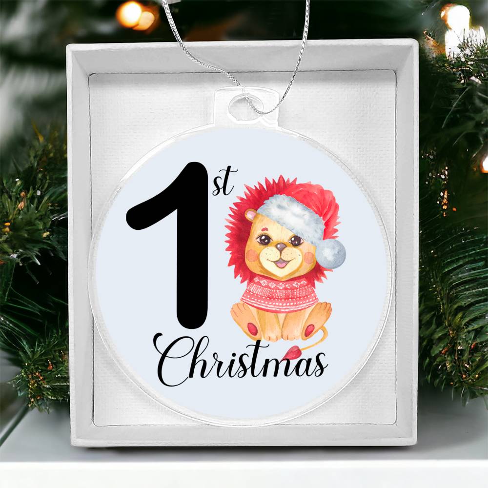 Baby's 1st Christmas Tree Ornament - Lion-[Heartfelt Family Gift]
