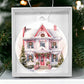 Victorian Houses Christmas Ornament - Acrylic Holiday Decor-[Heartfelt Family Gift]