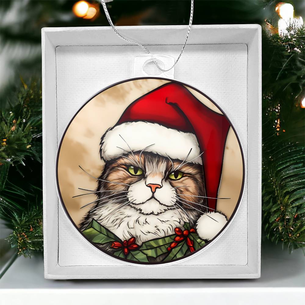 Cat Christmas Tree Ornament-[Heartfelt Family Gift]