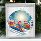 Kids Sledding Christmas Ornament - Snow Day Fun Decoration-[Heartfelt Family Gift]