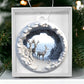 Rustic Winter Deer Acrylic Ornament  Handmade Holiday Decoration-[Heartfelt Family Gift]