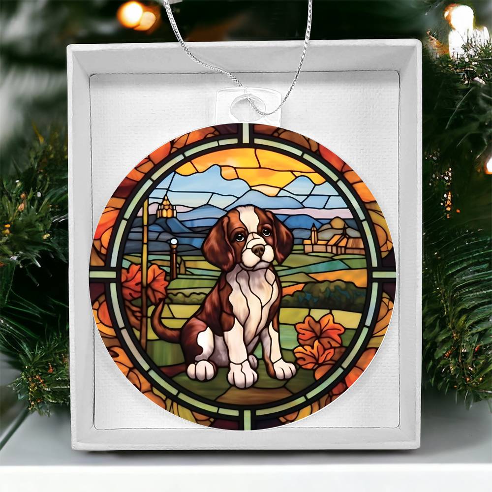Beagle Christmas Ornament - Adorable Acrylic Holiday Decor for Dog Lovers-[Heartfelt Family Gift]