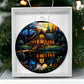 Handcrafted Stained Glass Lake House Christmas Ornament - Perfect for Decorating Your Holiday Home-[Heartfelt Family Gift]