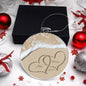 Personalized Names Beach Hearts Christmas Tree Ornament-[Heartfelt Family Gift]
