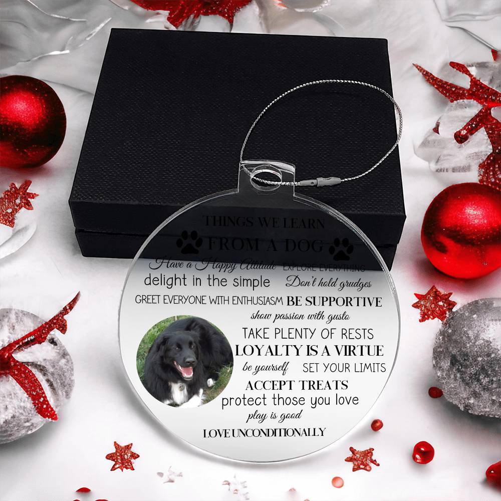 Personalized Photo Things We Learn From A Dog-[Heartfelt Family Gift]