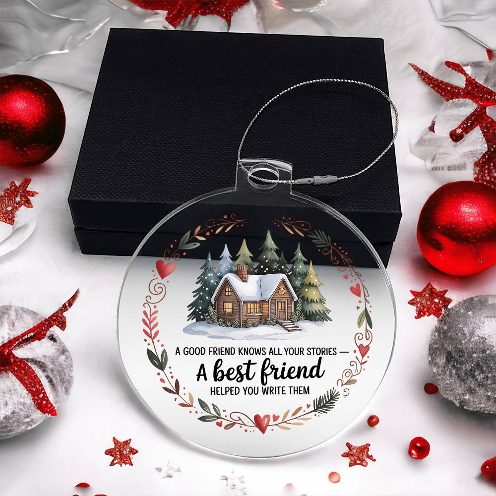 Best Friend Acrylic Christmas Ornament