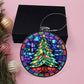 Stained Glass Christmas Tree Ornament-[Heartfelt Family Gift]
