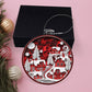Red Christmas Village Acrylic Ornament-[Heartfelt Family Gift]