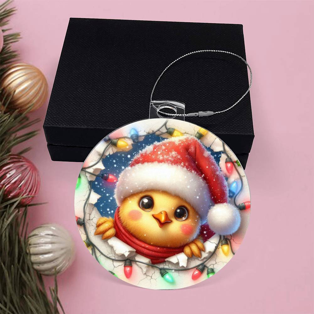 Duck Breakaway 3d Effect Acrylic Ornament-[Heartfelt Family Gift]