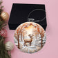 Deer in Snow Acrylic Christmas Ornament - Perfect for Holiday Decor-[Heartfelt Family Gift]