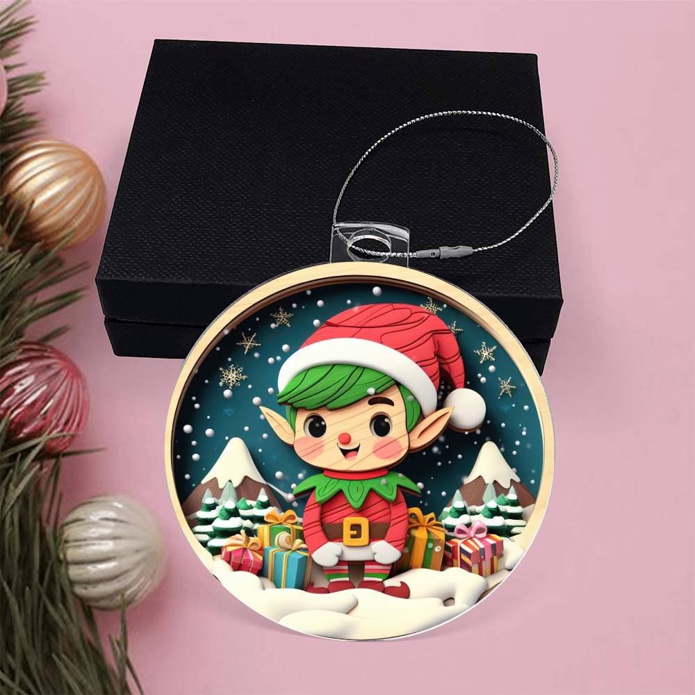 Elf Christmas Tree Ornament-[Heartfelt Family Gift]