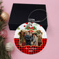 Personalized Family Photo Christmas Tree Ornament - Customizable Holiday Decoration-[Heartfelt Family Gift]