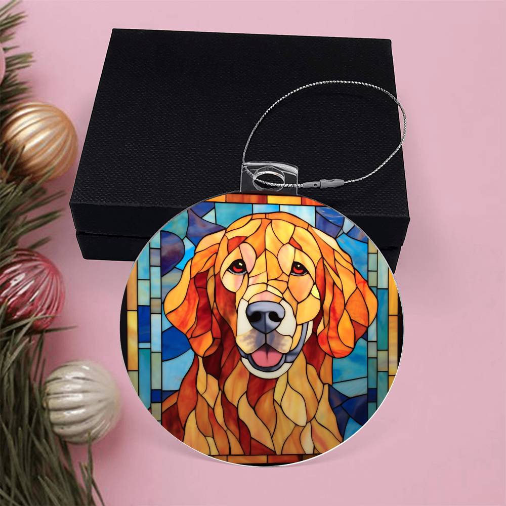 Labrador Dog Christmas Ornament - Adorable Acrylic Decoration for Your Tree-[Heartfelt Family Gift]