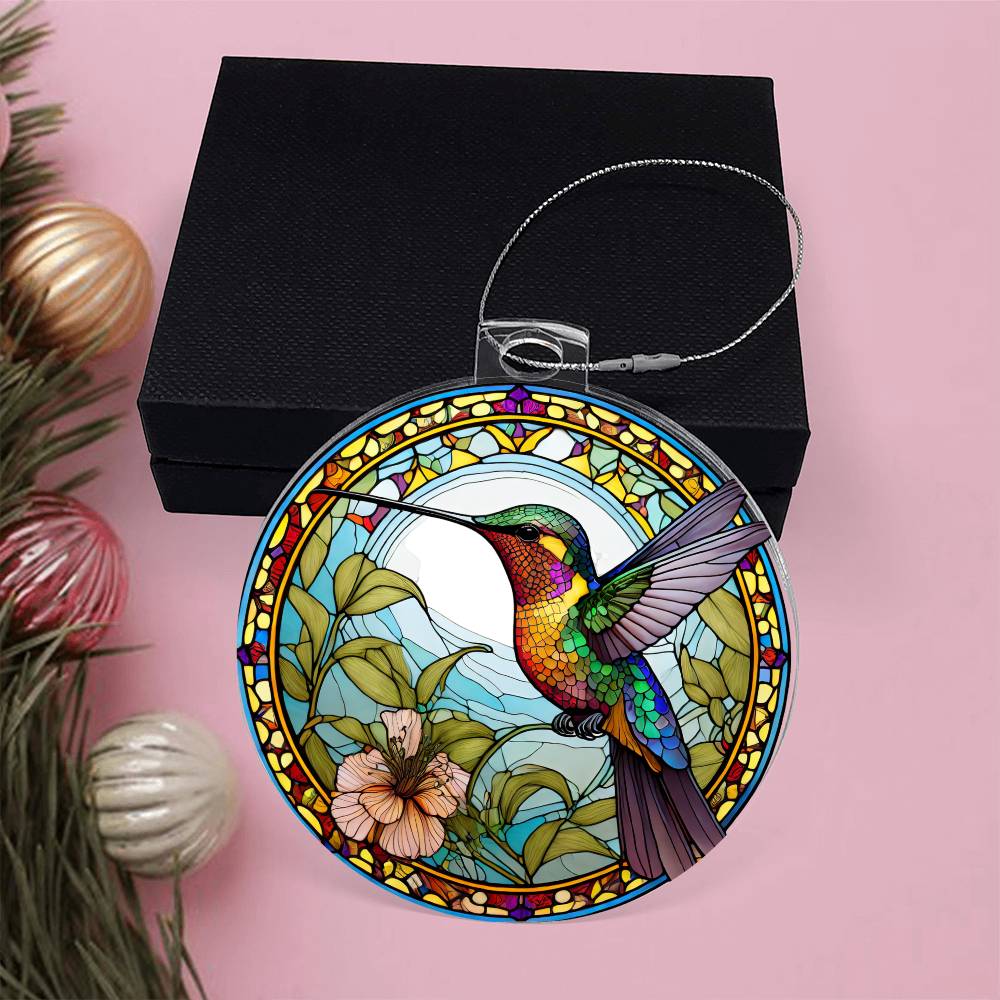 Hummingbird Acrylic Ornament-[Heartfelt Family Gift]