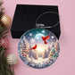 Cardinals Winter Wonderland Acrylic Christmas Ornament - Festive Holiday Decoration-[Heartfelt Family Gift]