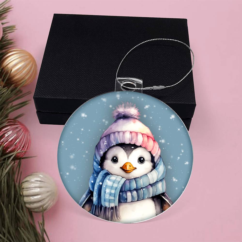 Winter Penguin Christmas Ornament Festive Tree Decoration - Adorable Holiday Dcor for Your Home-[Heartfelt Family Gift]