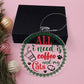 All I Need Is Coffee And My Cats Acrylic Ornament-[Heartfelt Family Gift]