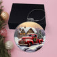 Red Truck Acrylic Christmas Ornament-[Heartfelt Family Gift]