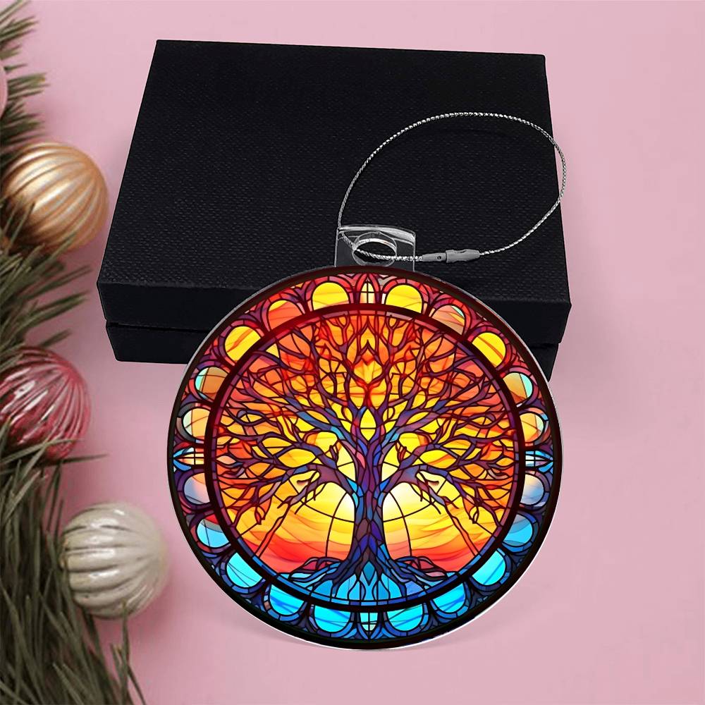 Tree of Life Christmas Ornament - Acrylic and Festive Decor for the Holidays-[Heartfelt Family Gift]