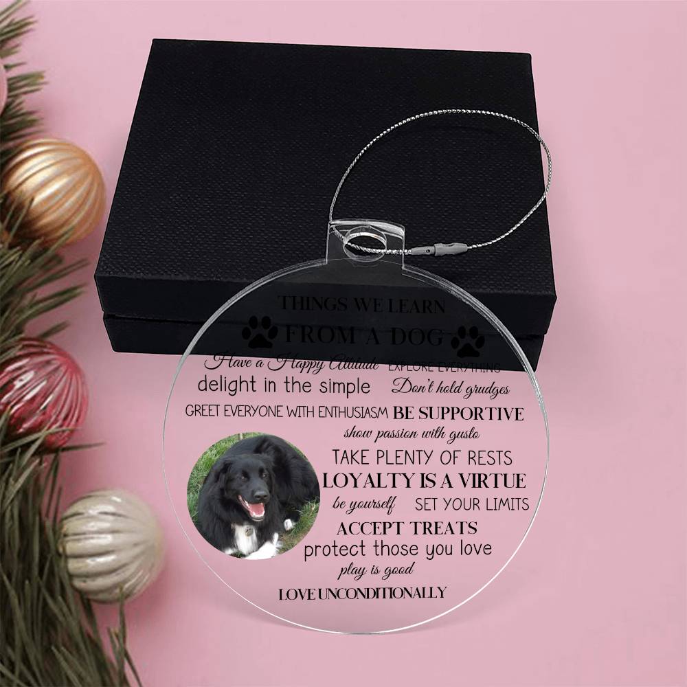 Personalized Photo Things We Learn From A Dog-[Heartfelt Family Gift]