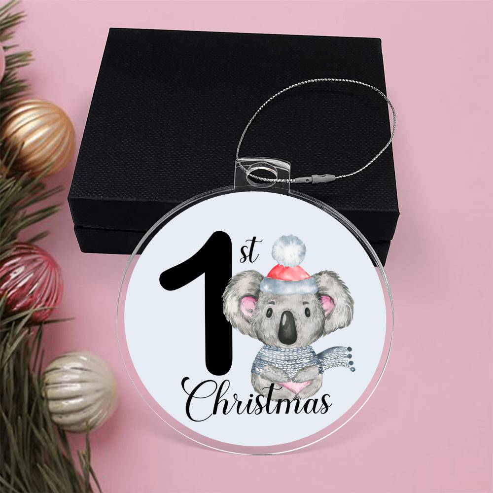 Baby's 1st Christmas Koala Bear Christmas Tree Ornament-[Heartfelt Family Gift]