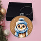 Winter Owl Christmas Ornament - Festive Holiday Decoration for Tree - Handcrafted Winter Bird Decor-[Heartfelt Family Gift]