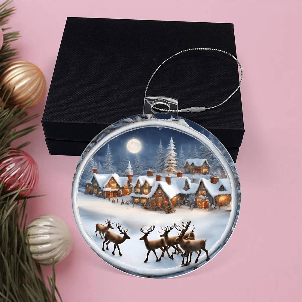 Monogrammed Reindeer Ornament from the North Pole - Perfect for Christmas Decor-[Heartfelt Family Gift]