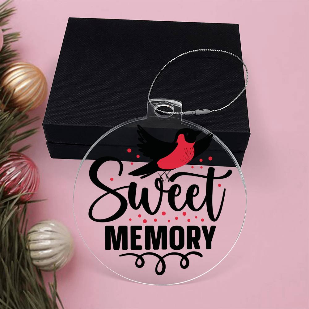 Cardinal Memorial Acrylic Ornament-[Heartfelt Family Gift]