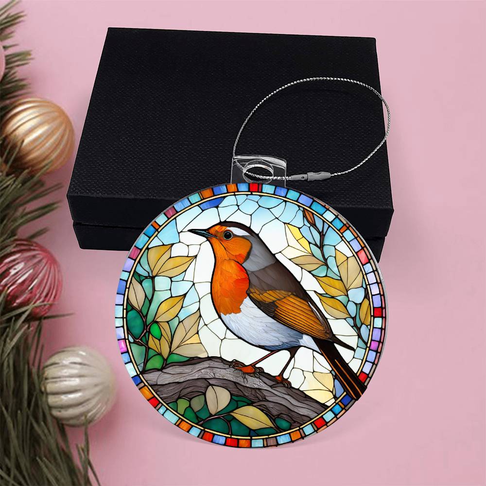 Bird Acrylic Christmas Ornament-[Heartfelt Family Gift]