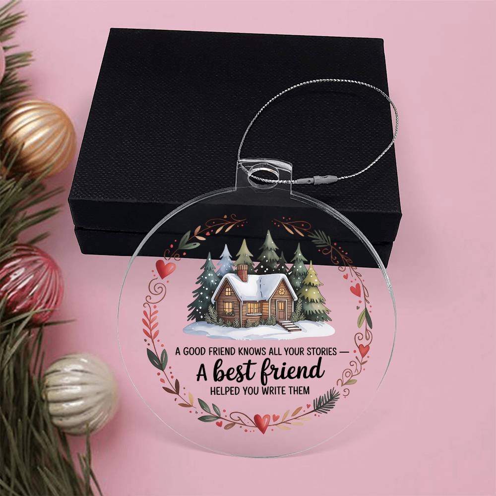 Best Friend Acrylic Christmas Ornament