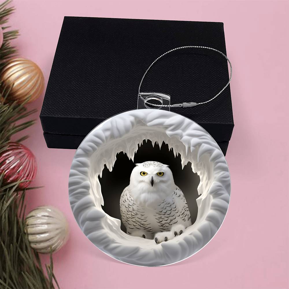 Snowman Acrylic Ornament-[Heartfelt Family Gift]